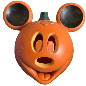 Disney Mickey Foam Halloween MICKEY Pumpkin Light VINTAGE 90s Trendmasters